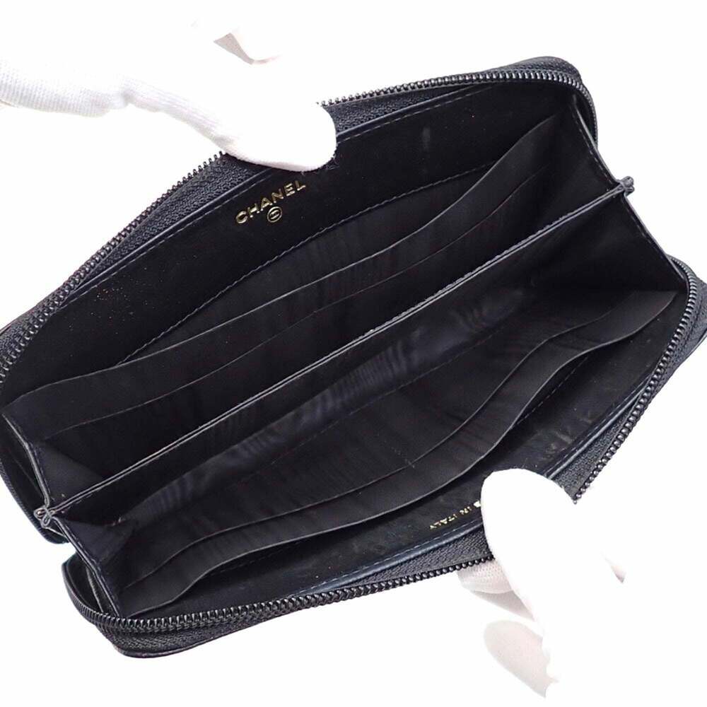 CHANEL Black Logo Wallet - Picture 3 of 8